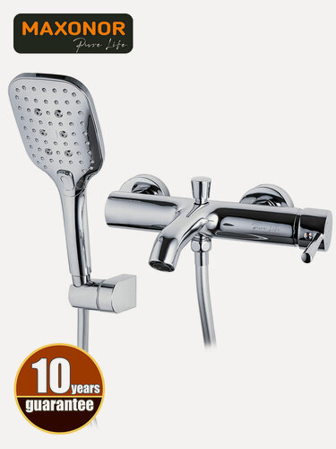 Изображение товара Смеситель для ванны с душем Maxonor PURE LIFE SUPERIOR PL3287 Хром Латунь