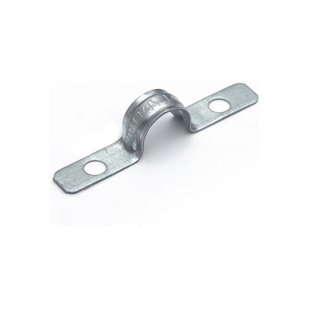 Промрукав Скоба металлическая двухлапковая усиленная противопожарная смду d14-15 мм отв. d 65 мм 100шт. PR13.02435