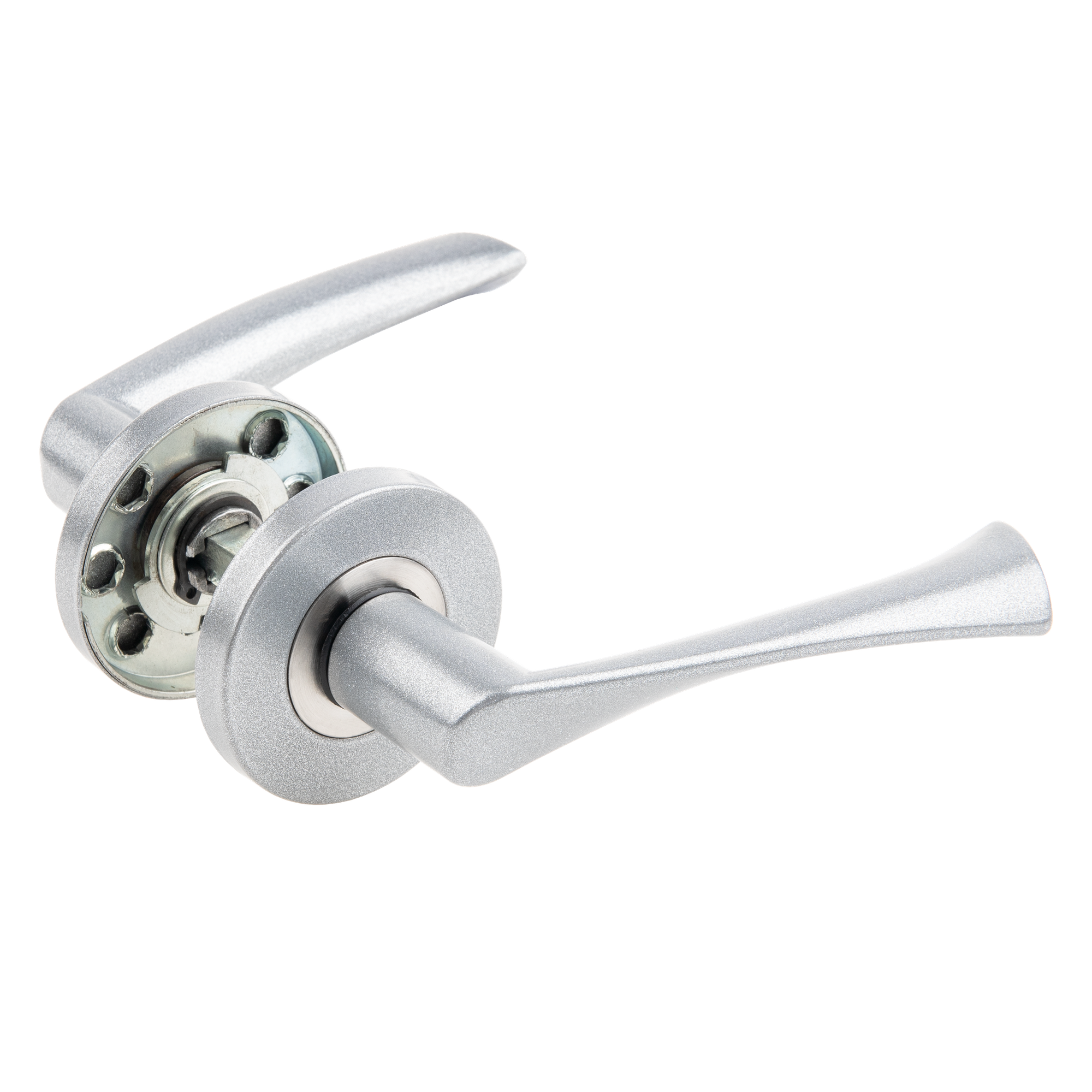 Дверные ручки РФ4.20 без запирания цвет никель