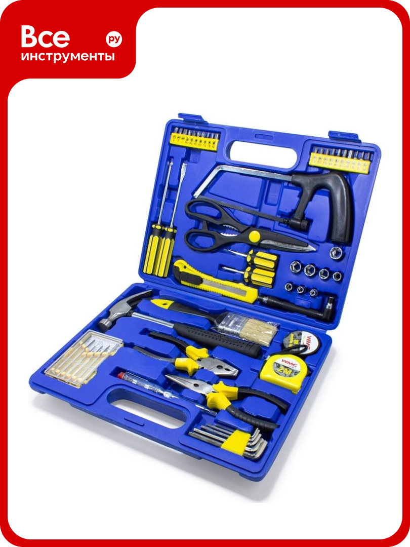 Набор инструмента WMC TOOLS с ножовкой 54 предмета WMC-2054(50476)