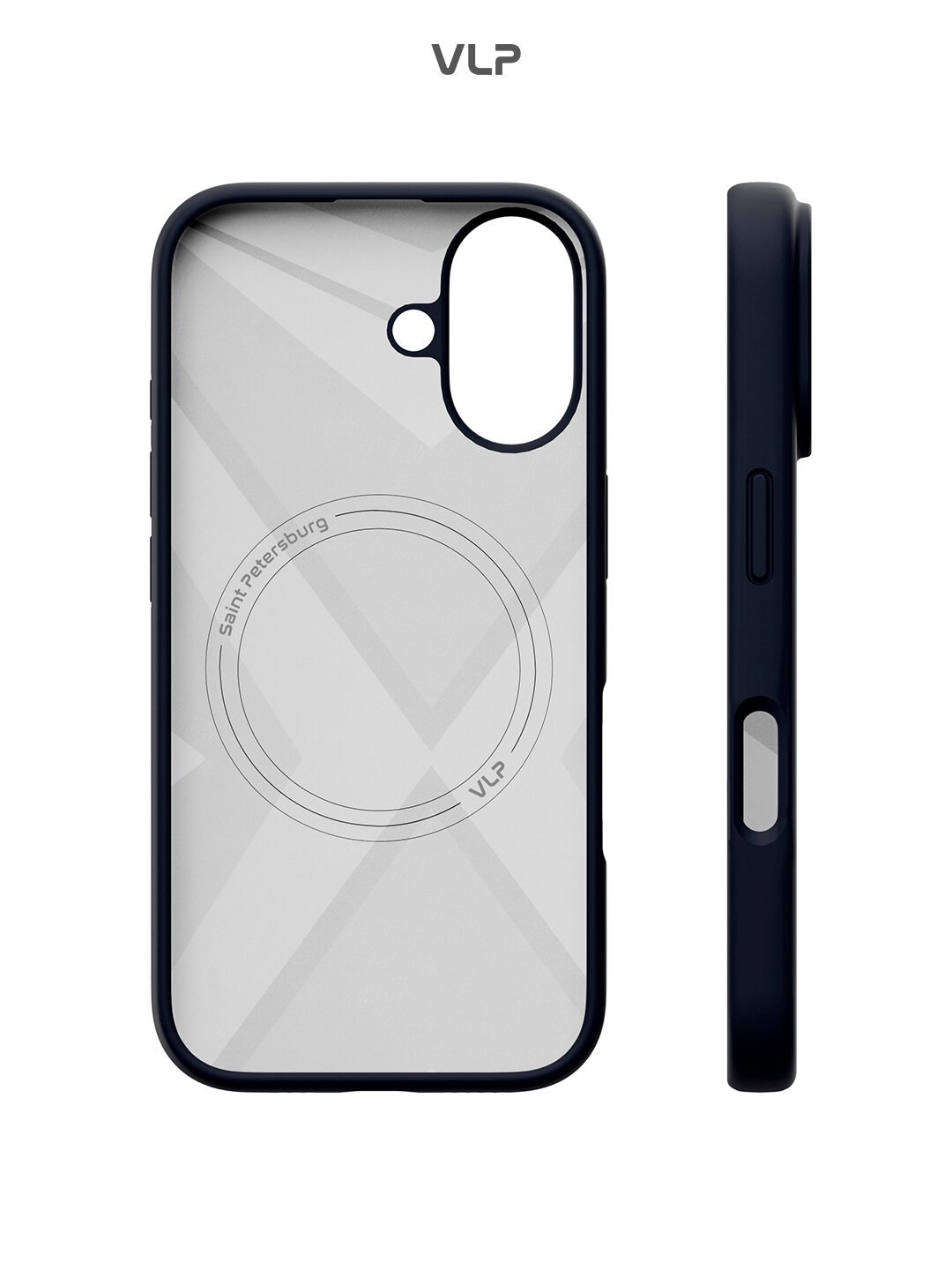 Чехол на iPhone 16 с MagSafe VLP Aster Case, темно-синий — фото 1