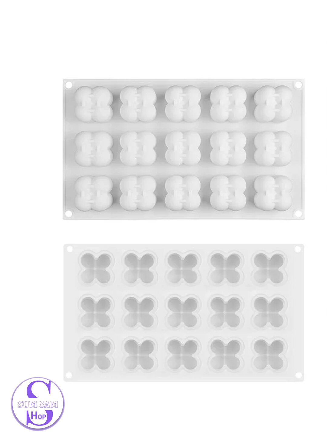 Силиконовые формы для выпечки: шарики для пончиков, мини-кексов, профитролей, шоколадных шаров — фото 1