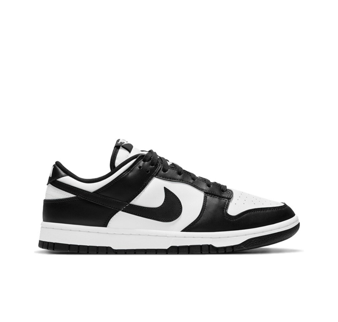 Кроссовки NIKE Dunk Low Retro, полнота D, размер 39 EU, black/white