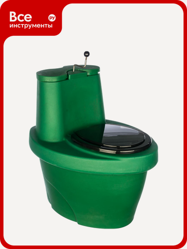Изображение товара Торфяной туалет Rostok стационарный биотуалет для бытового использования, зеленый компостный туалет из торфа
