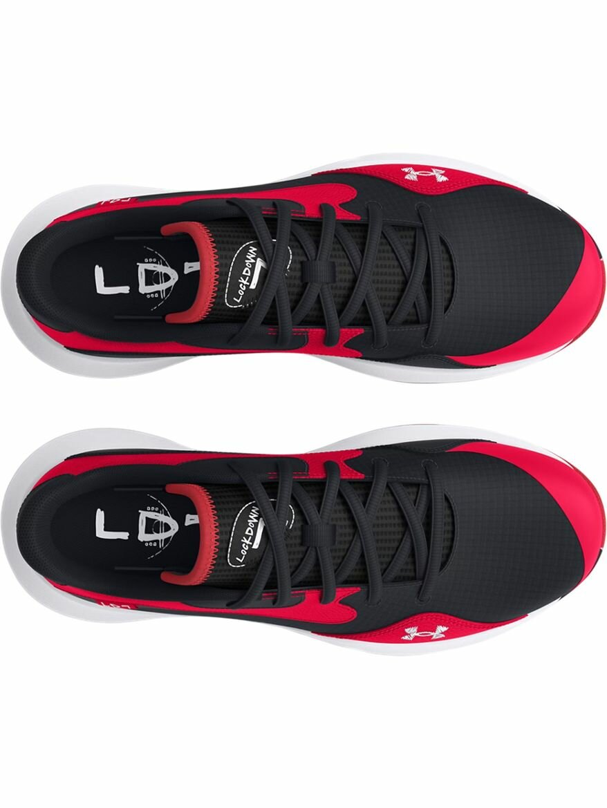 Кроссовки Under Armour UA Lockdown 7 Low, полнота F (EU)/ на среднюю стопу, размер 9,5/11 US, красный/черный — фото 1