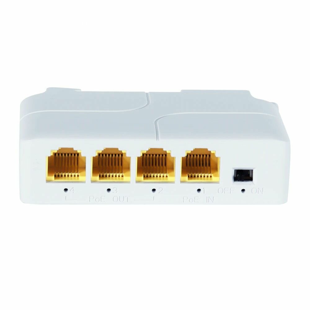 POE-удлинитель активный (Ethernet) 1000Мб/с разветвитель 3-портовый на DIN-рейку (ORIENT SWP-103N-1000)