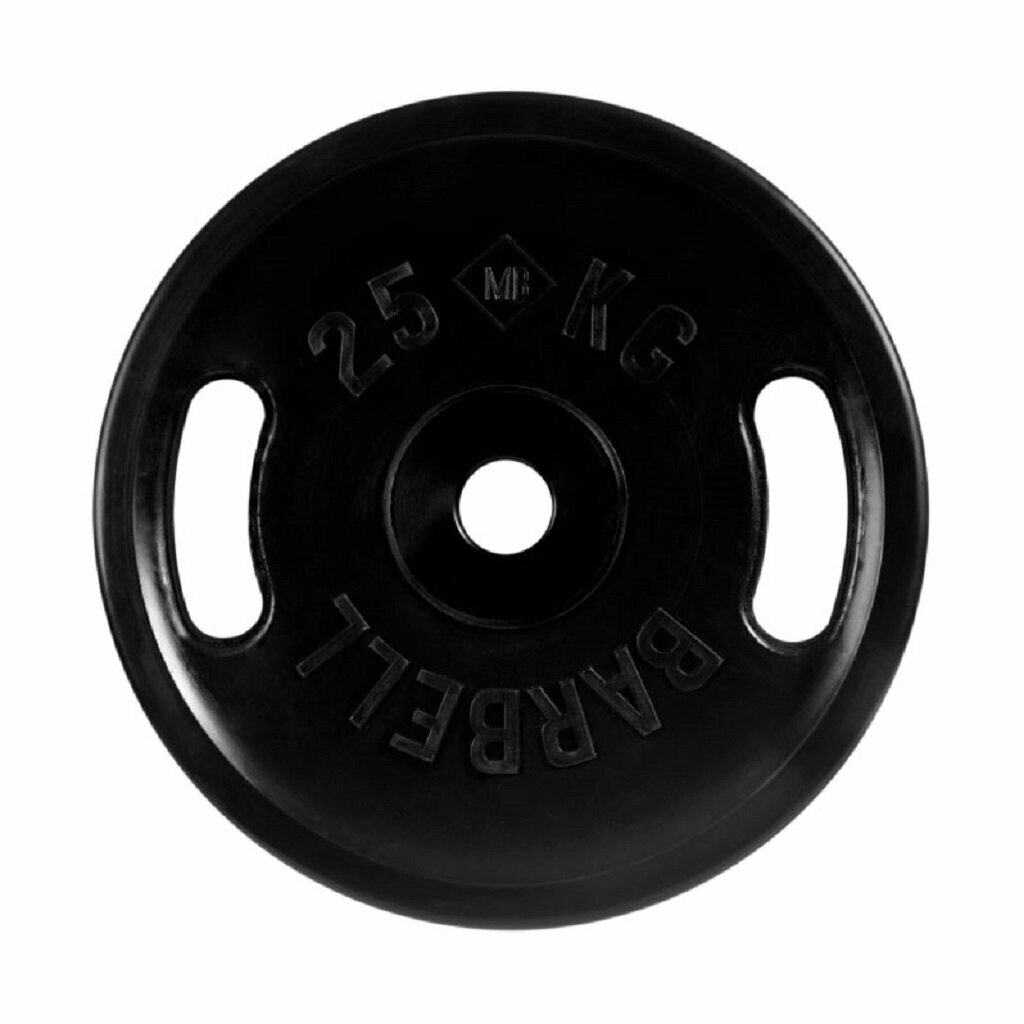 Блины для штанги и гантелей MB Barbell 25 кг 51 мм евро-классик олимпийский с двумя хватами