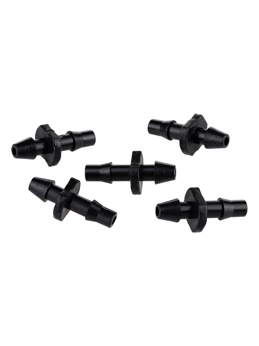 Соединитель для микротрубки капельного полива 3 мм, 25 шт, пластик — фото 1