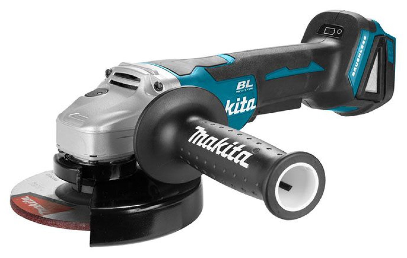 Шлифмашина угловая Makita / Макита DGA505Z аккумуляторная с бесщеточным двигателем посадочный диаметр 22.23мм М14 диск 125мм 18В 8500об/мин / болгарка