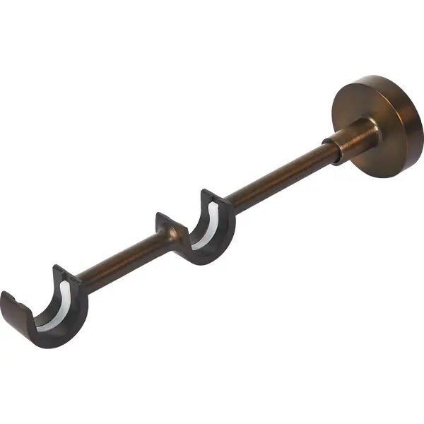 Держатель двухрядный открытый Inspire металл цвет античная медь 2 см