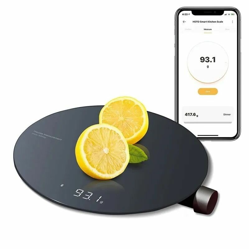 Кухонные Весы Xiaomi Умные кухонные весы Xiaomi HOTO Smart Kitchen Scale (черные)