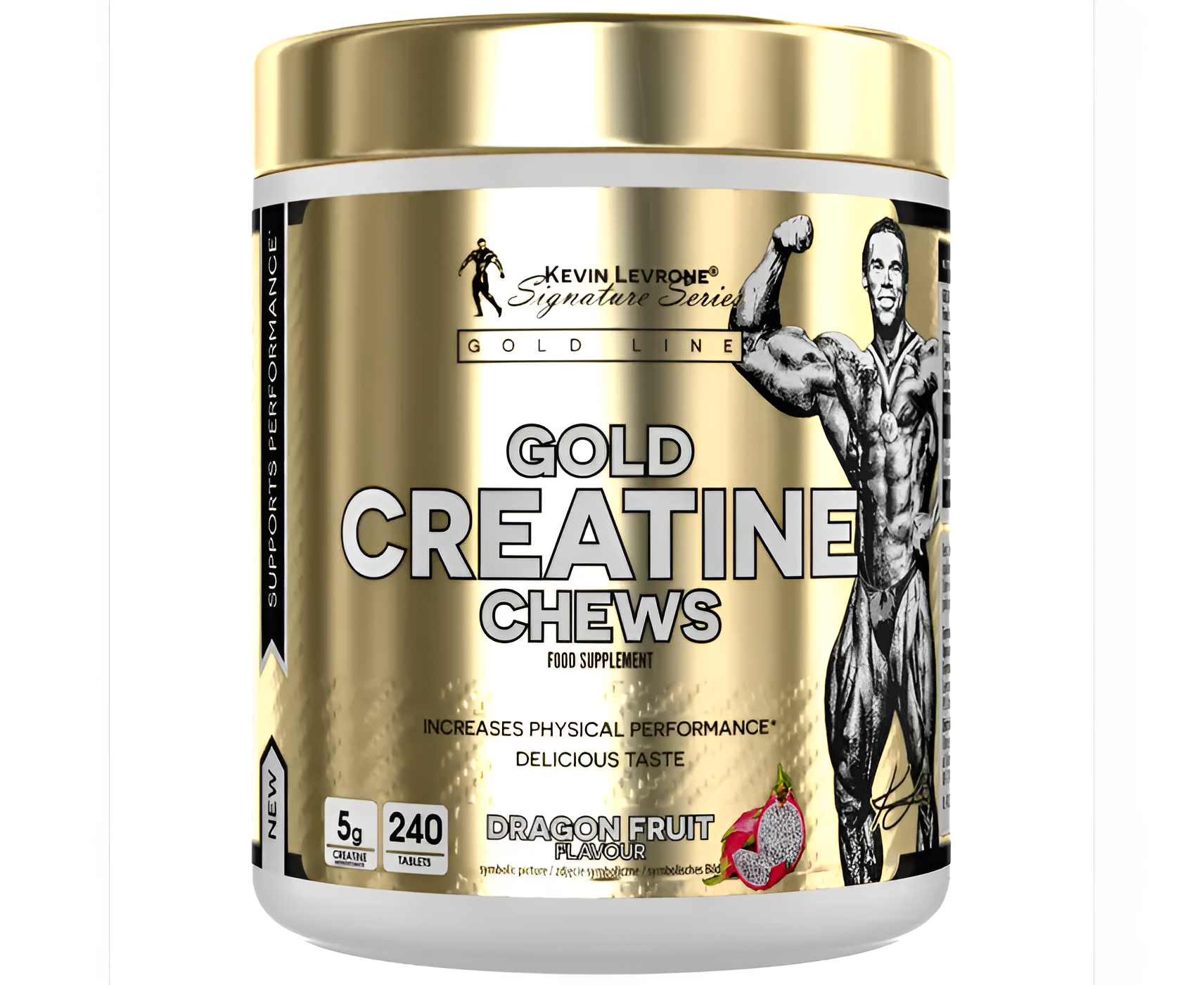 Жевательный креатин Kevin Levrone Gold Creatine Chews Kevin, 240 таблеток — вкус dragon fruit