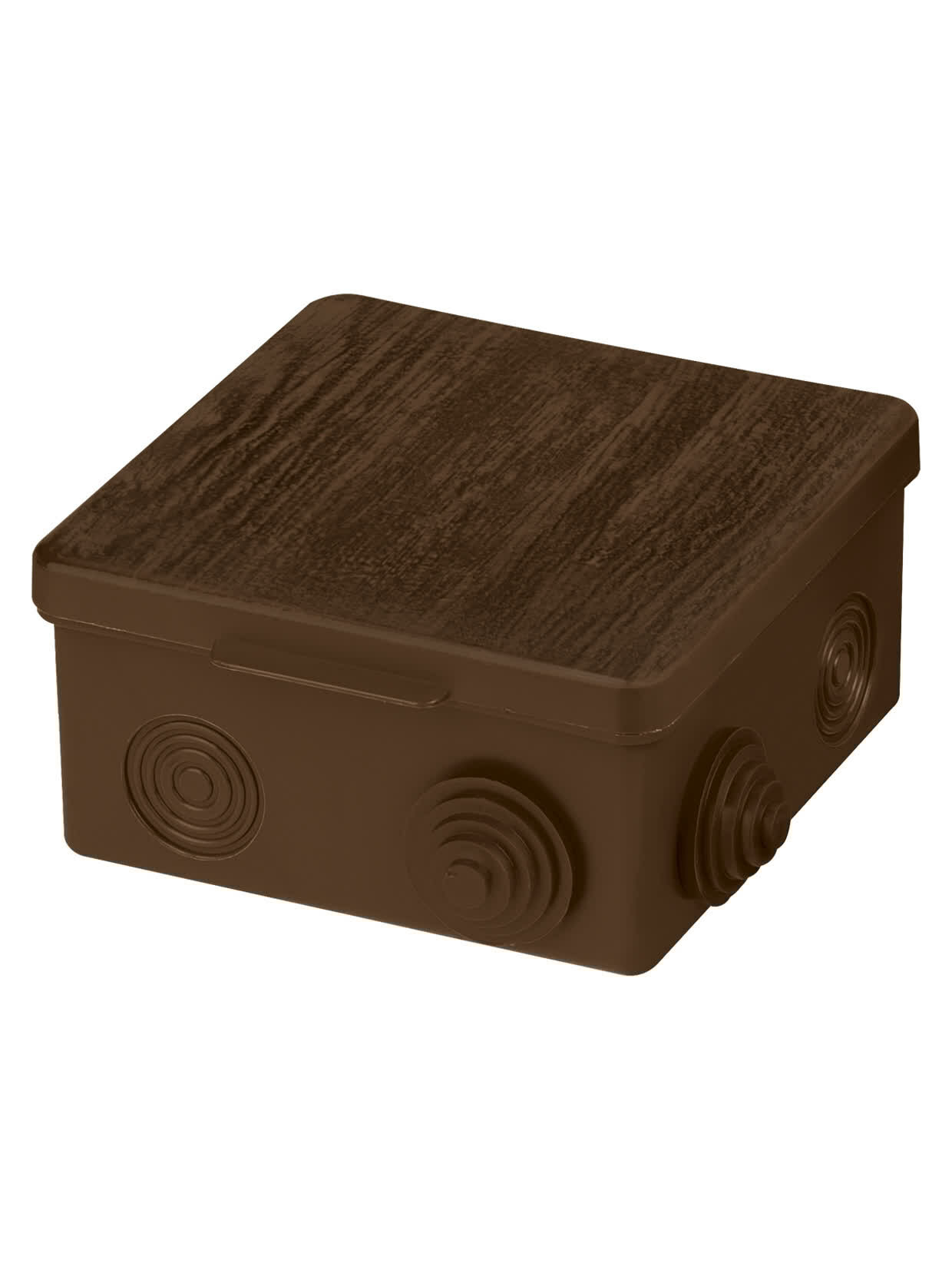 Коробка распаячная TDM ОП 100х100х55мм крышка бук IP54 8вх. {SQ1401-0613} (1 шт)