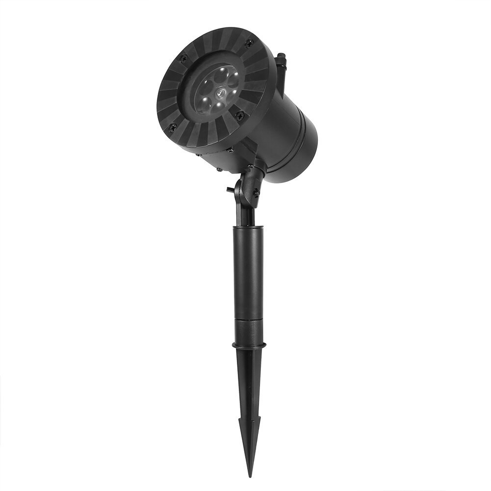 Уличный водонепроницаемый светодиодный проектор со снежинкой садовый Рождественский светильник Рождественский декор лампа с вилкой США без пульта дистанционного управления