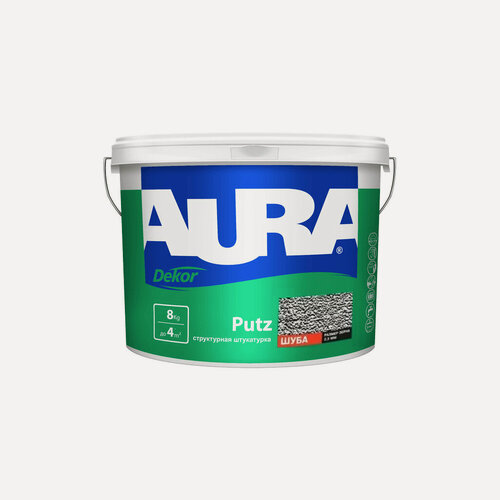 Изображение товара Штукатурка Aura Dekor Putz декоративная, структура шуба, размер зерна 2,5 мм, 8 кг