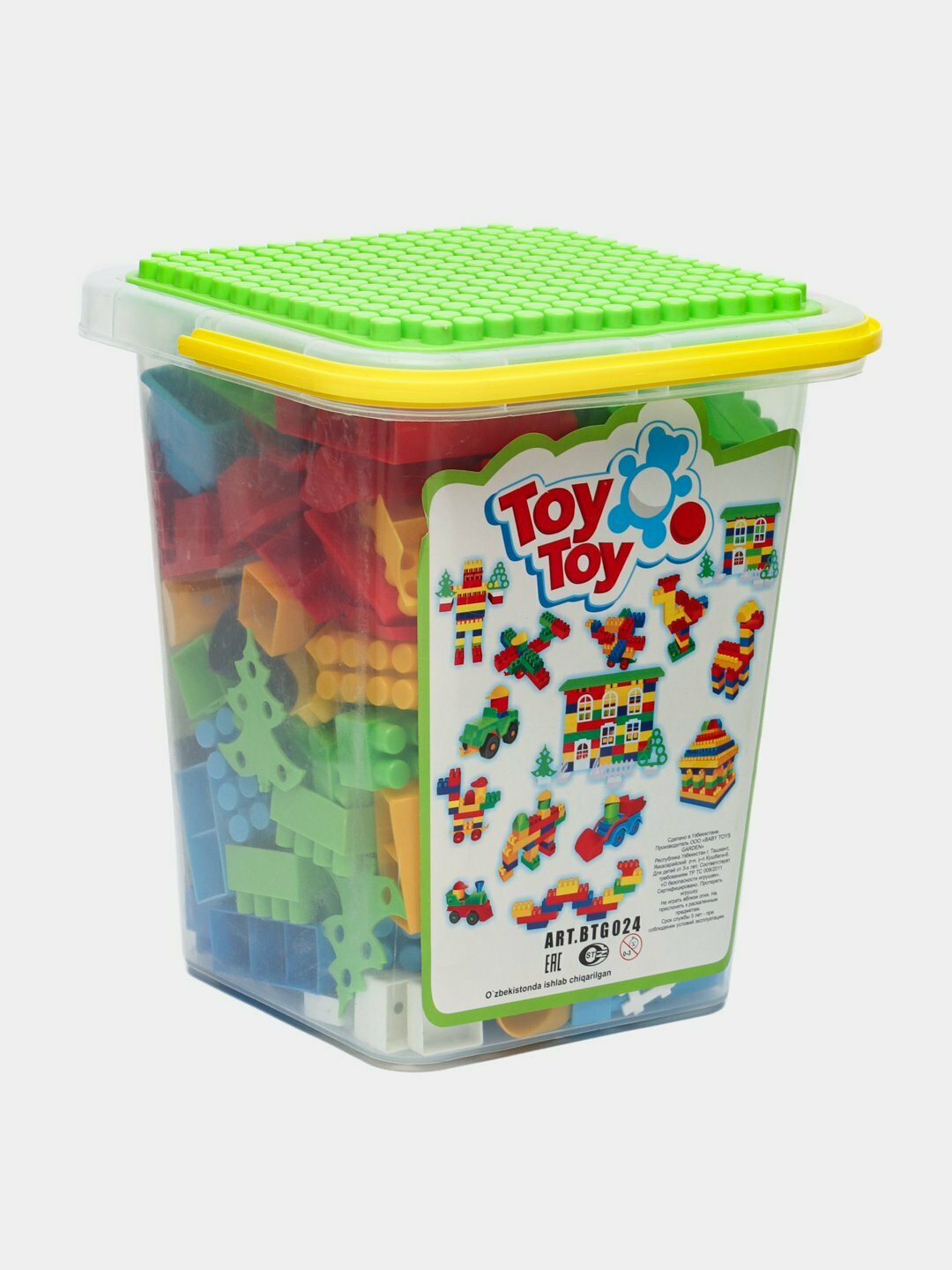 Конструктор-лего "Toy Toy", 200 элементов, для развития моторики и логики, от 3 лет