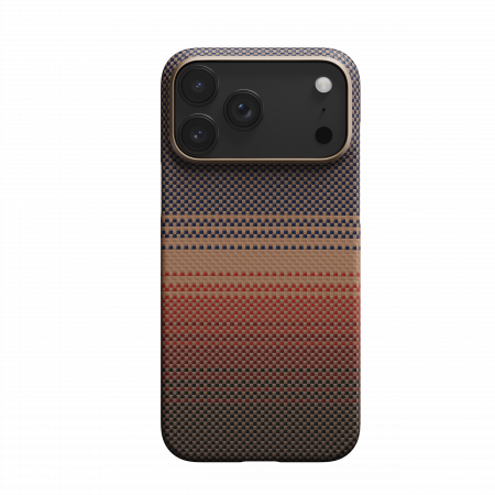 PITAKA Edge Case Moment · Sunset (PitaTap™) для iPhone 17 Pro Max – ультратонкий MagSafe чехол из арамидного волокна