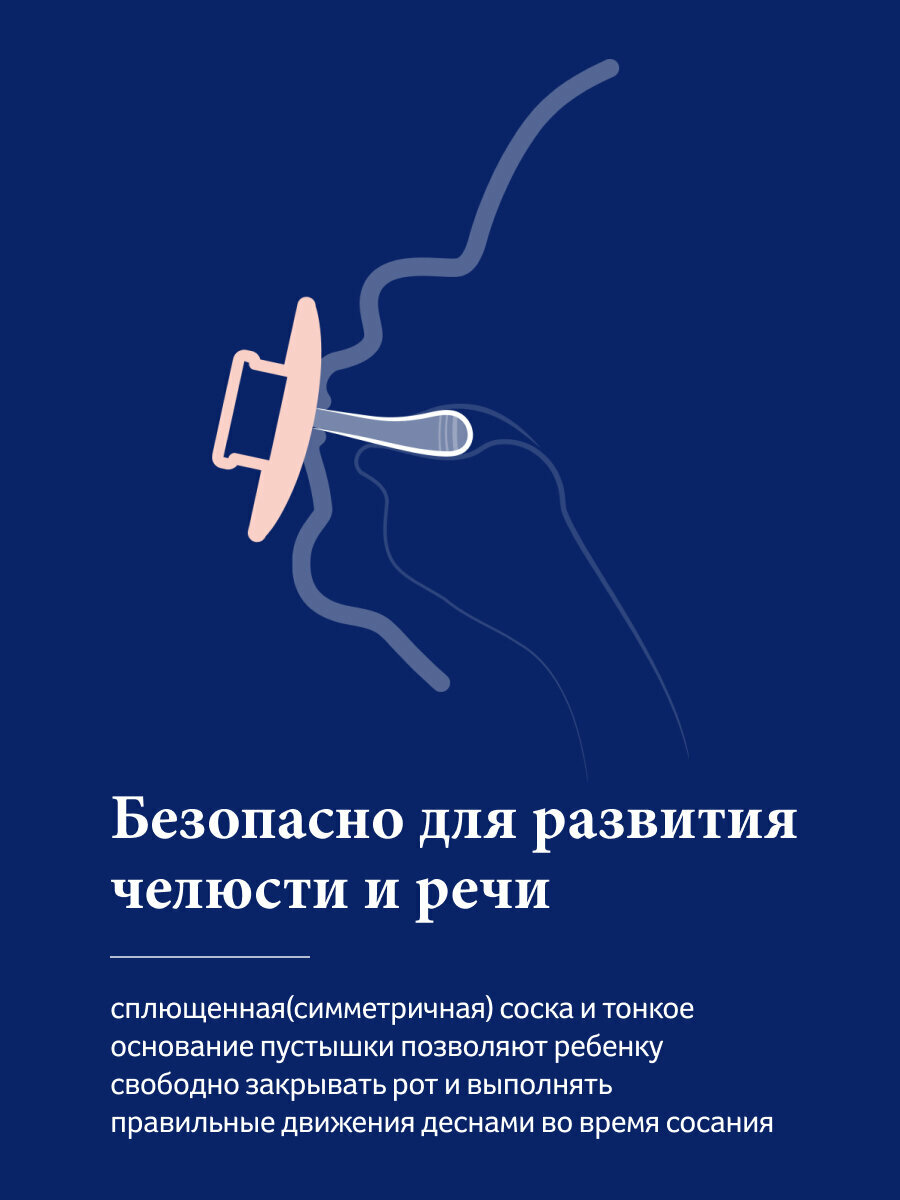 Набор силиконовых пустышек, 18+ мес — фото 1
