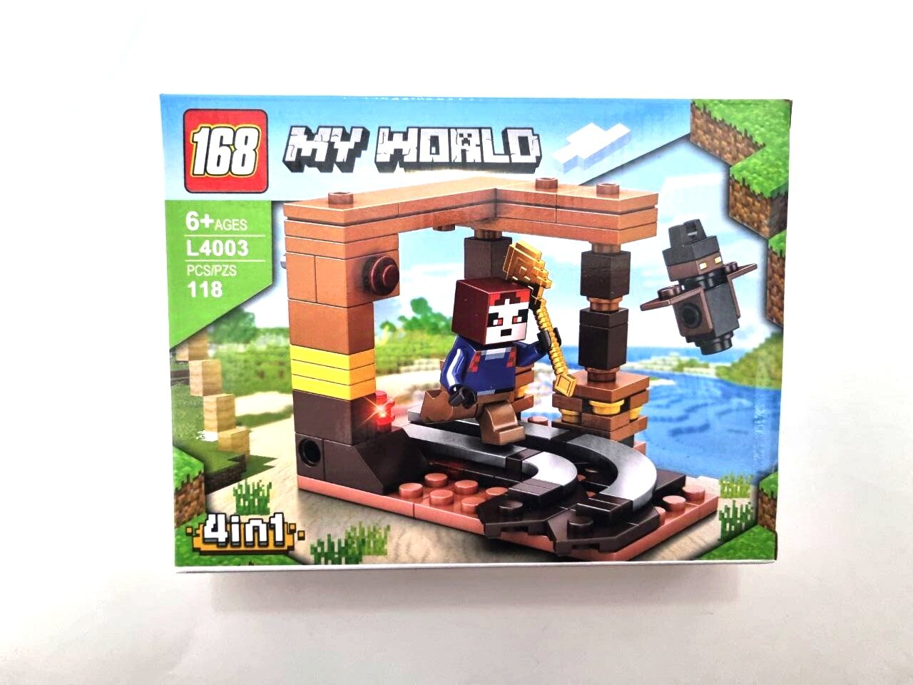 Детский конструктор My world майнкрафт совместим с лего, pcs118