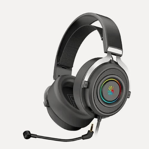Изображение товара A4Tech Наушники с микрофоном A4Tech Bloody G535 черный серебристый 2м мониторные USB оголовье G535 BLACK+SILVER USB