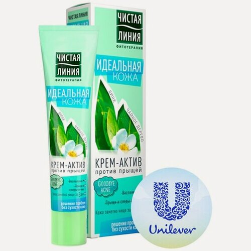 Изображение товара Крем для лица Чистая Линия Идеальная кожа, против прыщей, 40 мл