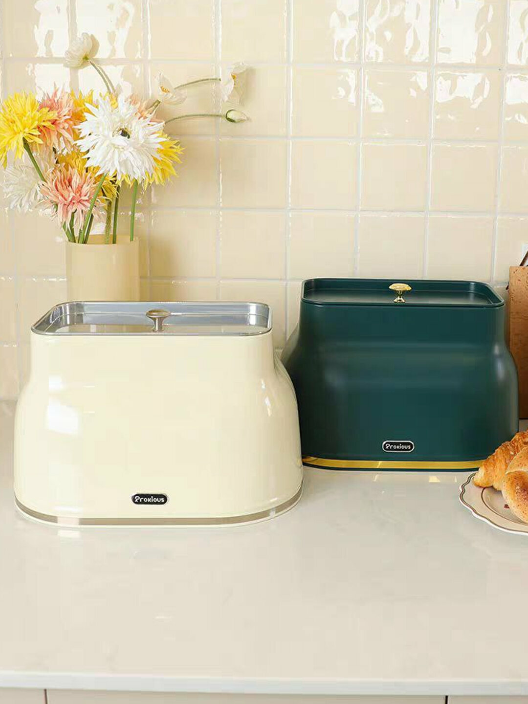 Хлебница с крышкой для хранения, металлический — фото 1