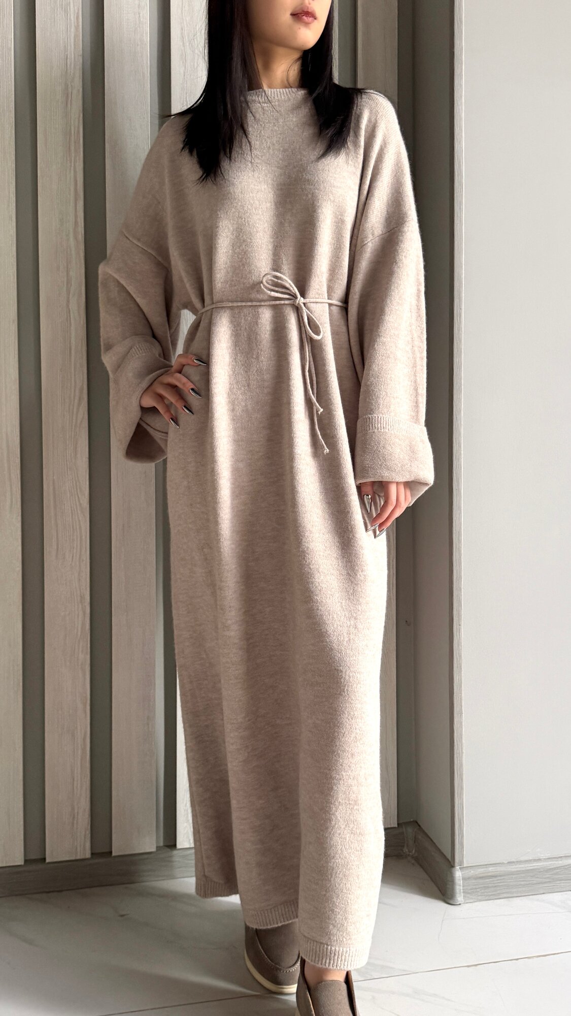 Платье INK Бежевый, коричневый, размер Std, бежевый — фото 1