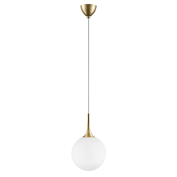 813032 Подвес GLOBO 1х40W E14 gold/white (шт)