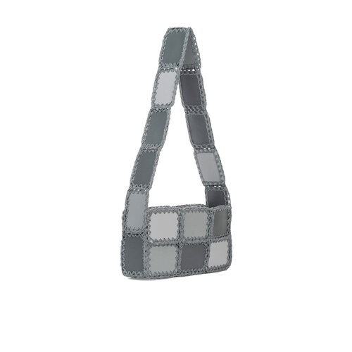 Сумка кросс-боди IMAKEBAGS, фактура гладкая, синий