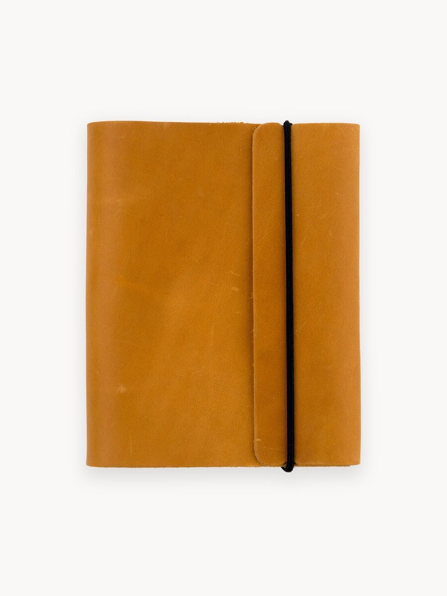 Кожаный блокнот формата А6 на кольцах со сменными блоками/Записная книжка из натуральной кожи, 10х15см