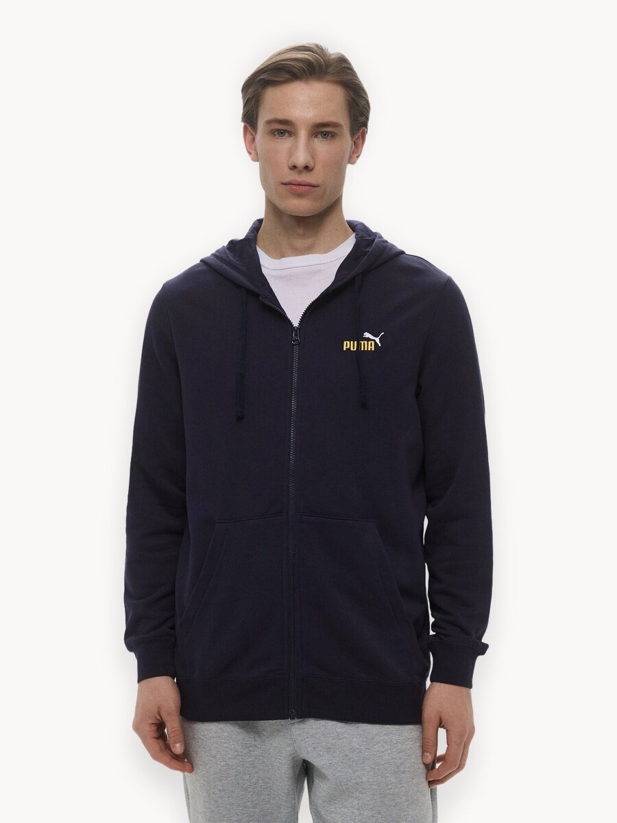 Толстовка PUMA ESS 2 COLOR Small No. 1 Logo, размер L, , синий