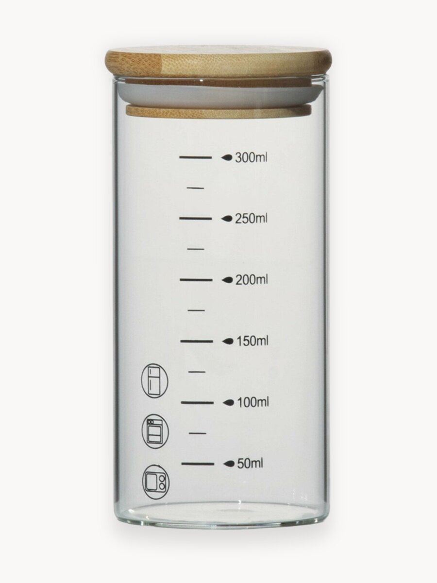 Банка для сыпучих продуктов BellaTenero «Эко» 300 мл, с мерной шкалой