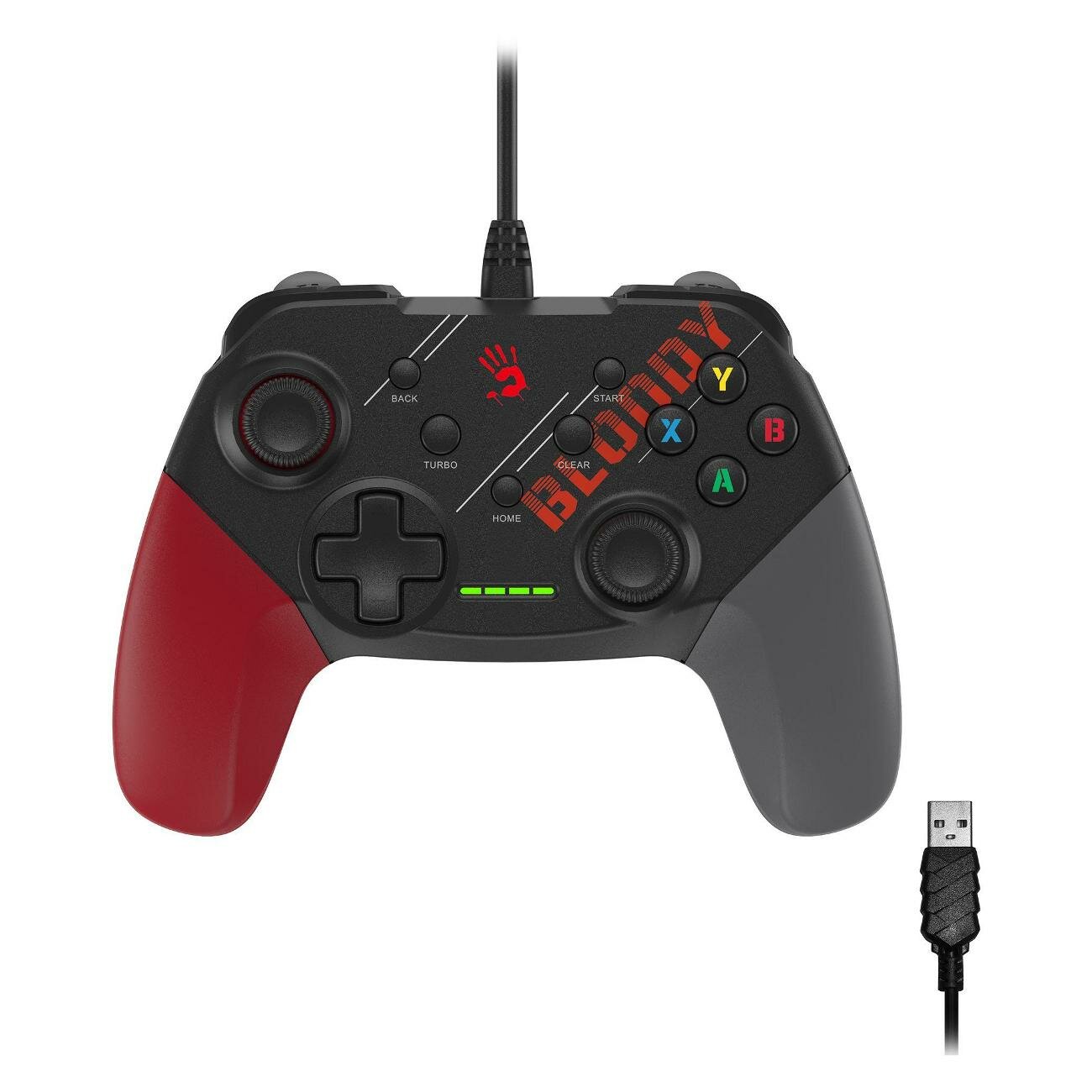 Геймпад A4Tech "GP30 Red", для Windows/Android/PS3/Nintendo Switch, с вибрацией