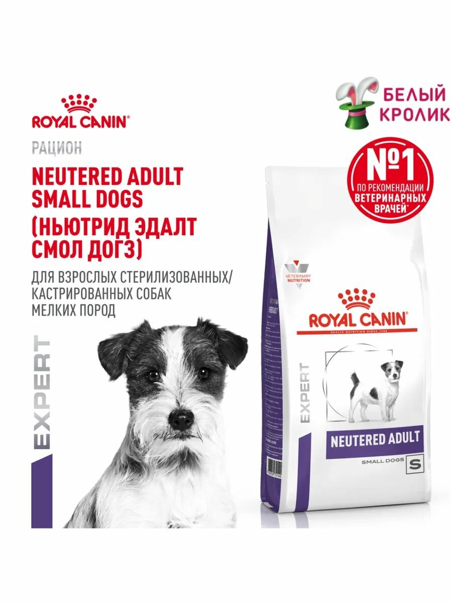 Сухой корм для стерилизованных собак мелких пород Royal Canin Vet Neutered Adult Small Dog 800гр