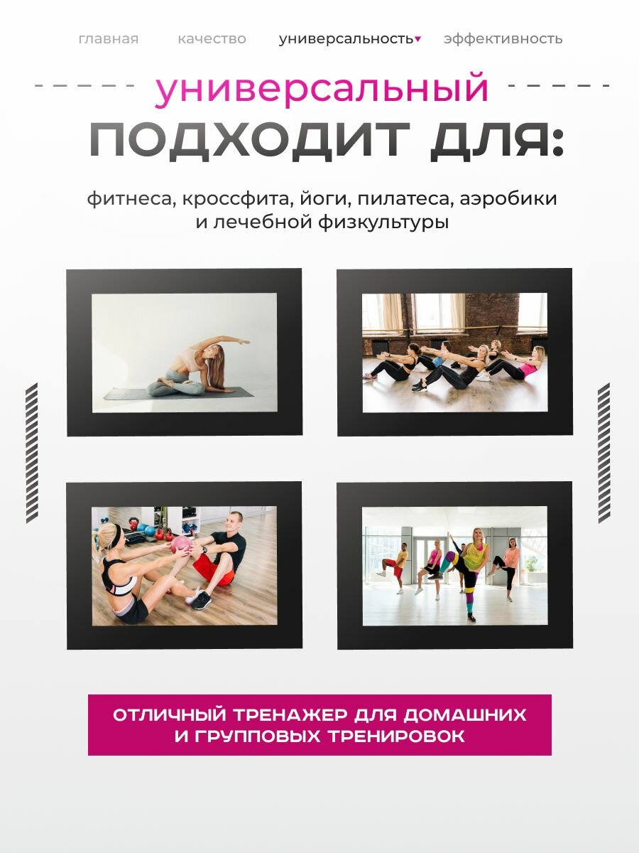 Медбол SportPanda, ПВХ, диаметр 38 см, 6 кг, армированные швы — фото 1