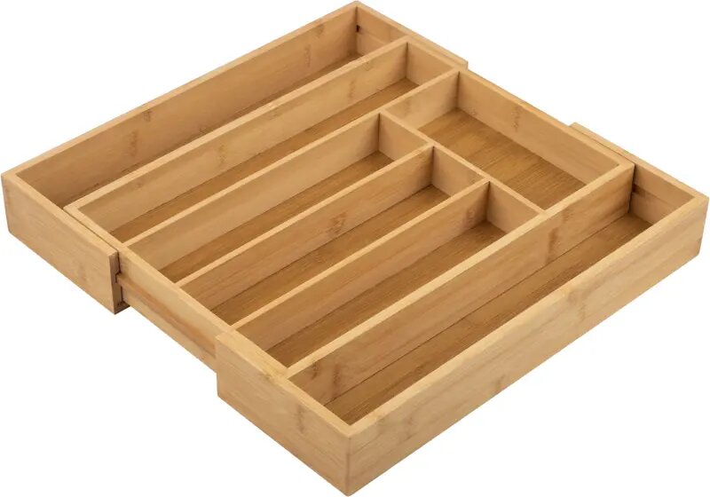 Лоток для столовых приборов Mallony 36x26x5.5 см бамбук цвет коричневый