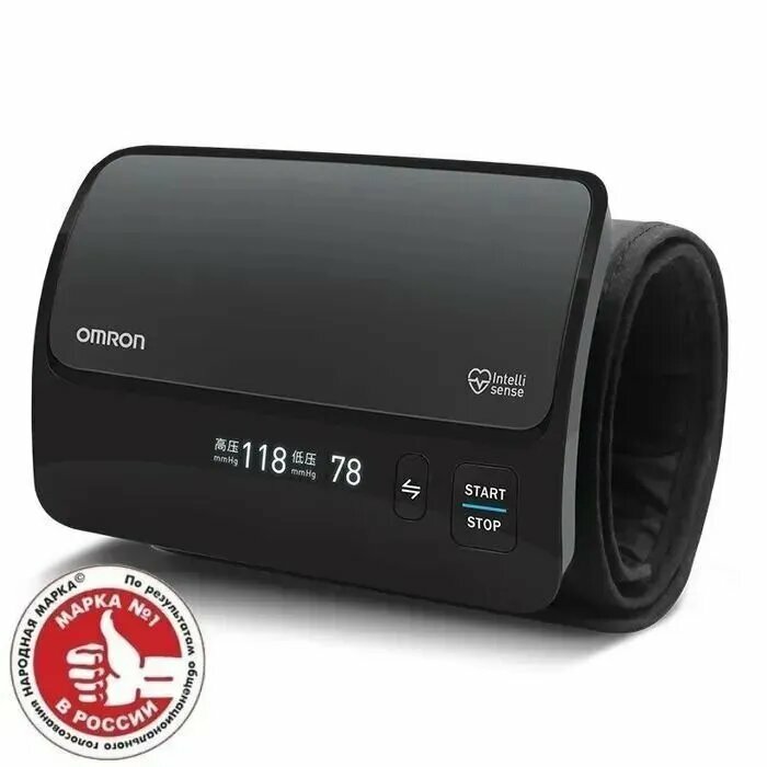 Тонометр Omron EVOLV с Bluetooth замеров чёрный