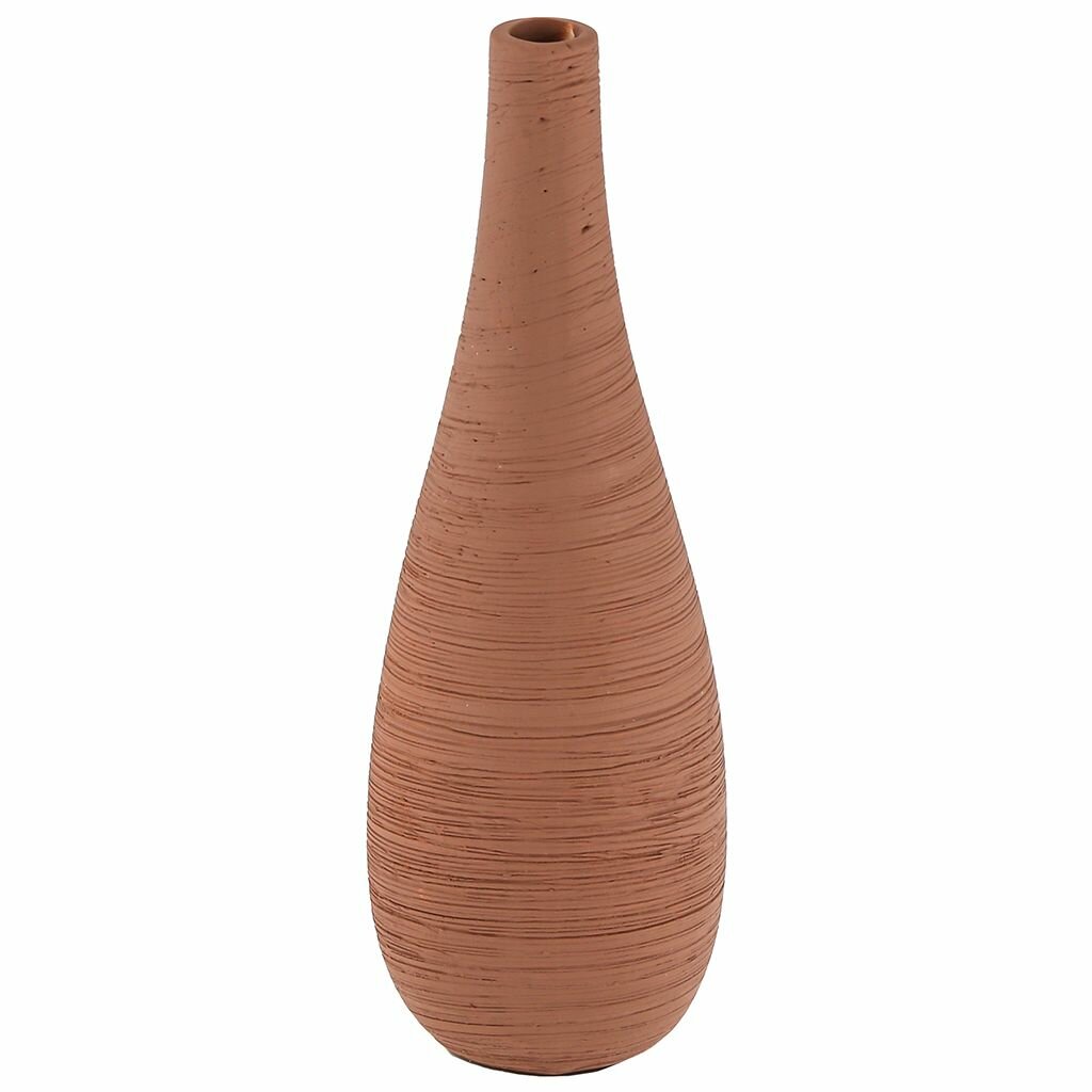 Ваза настольная керамическая "Кения" 250мл, капучино, фактурная глазурь — фото 1