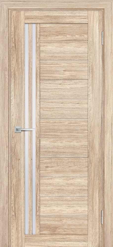 Дверь Stabile Porte Лайт-131 nanotex сан-ремо натуральный стекло белый сатинат 200*70
