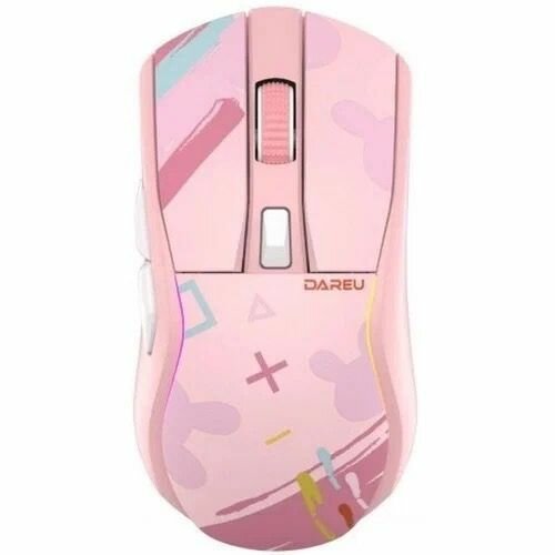 Беспроводная игровая мышь Dareu A950, Розовый