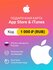 Подарочная карта Apple Itunes 1000 ₽ (RUB) (регион: Россия) Цифро...