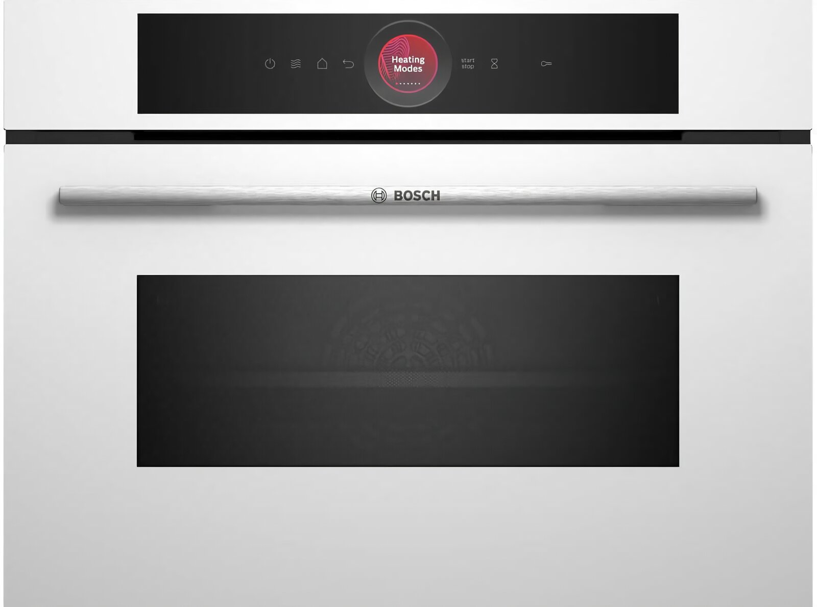 Духовой шкаф Bosch CMG7241W1 электрический, 45 л, микроволны, 10 режимов, белый, Home Connect