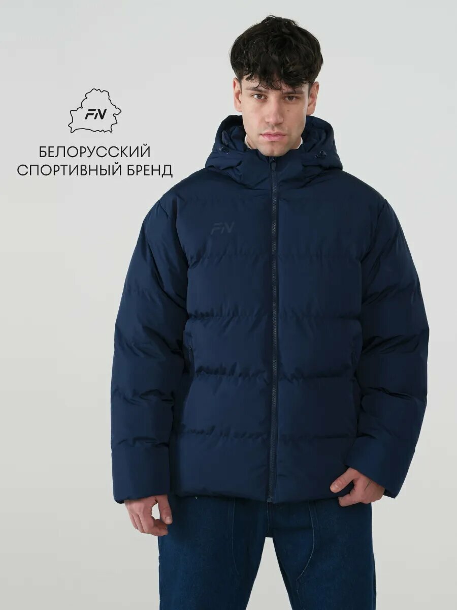 Куртка FN куртка мужская зимняя Padding Jacket (Short), размер L, темно-синий