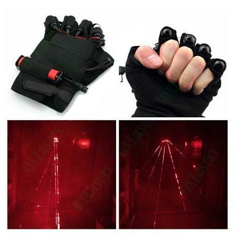 Лазерная перчатка Sky Disco Laser Gloves Red Right, красный светодиод — фото 1