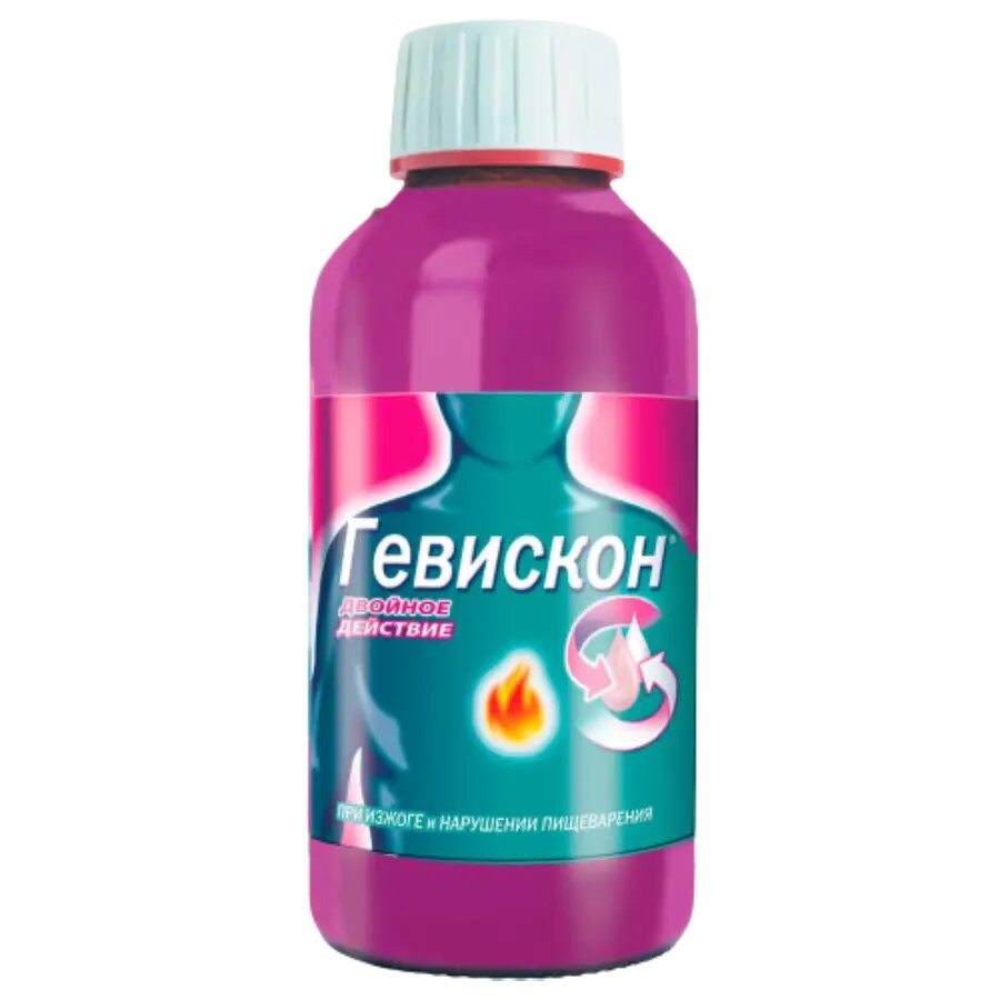 Гевискон Двойное Действие суспензия для приема внутрь мятная 300 мл фл 1 шт