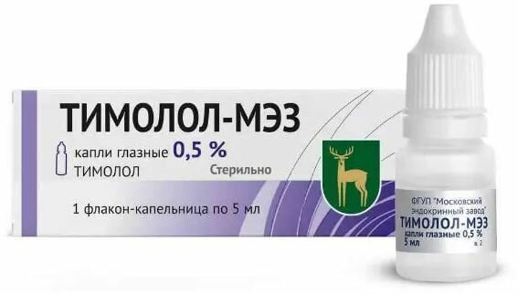 Тимолол-МЭЗ капли глазные 0.5% 5 мл
