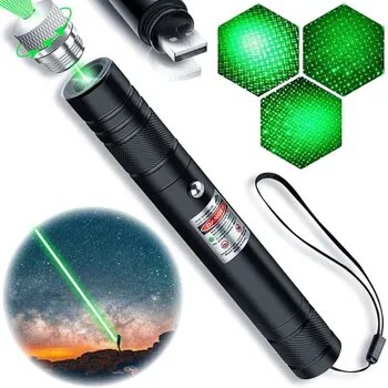 Лазерная указка USB, дистанционный фонарик, обучающая лазерная указка, материал из алюминиевого сплава