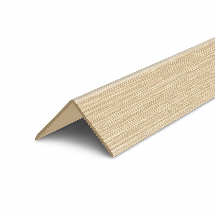 Уголок пластиковый 30х30 мм длина 27 м 5шт угол ПВХ для стен внешний Деконика дуб северный