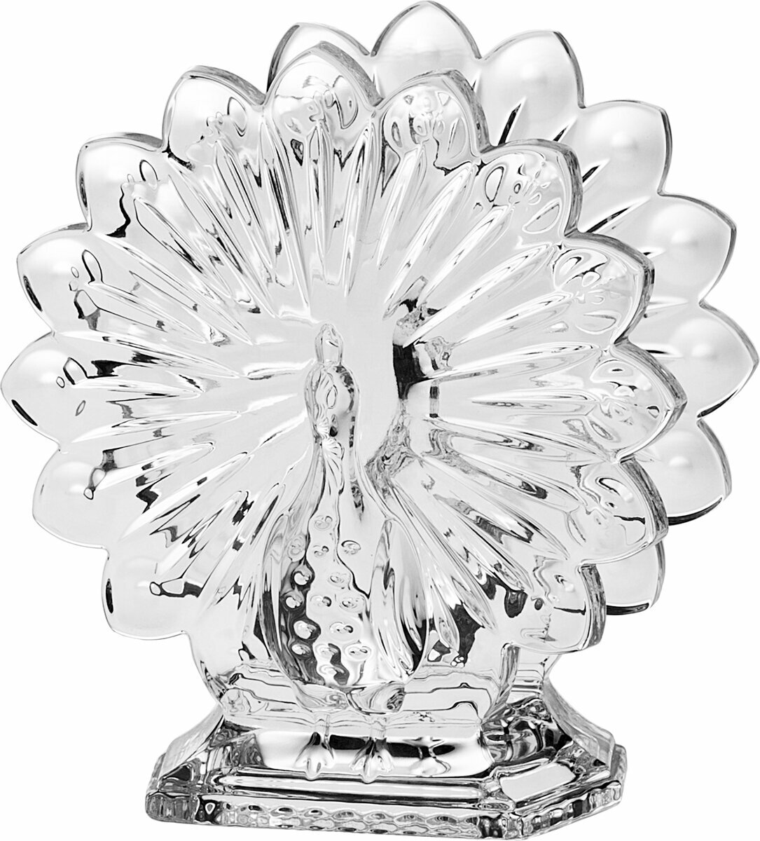 Салфетник "Павлин", 14,4 см, хрусталь, Crystal Bohemia/ БПХ184
