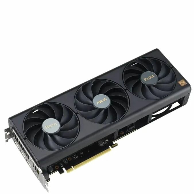 Видеокарта ASUS GeForce RTX 4070 SUPER ProArt OC edition (PROART-RTX4070S-O12G) - PCI-E 4.0 x16, 12 ГБ, GDDR6X, 192 бит, DisplayPort, HDMI, GPU 1980 МГц